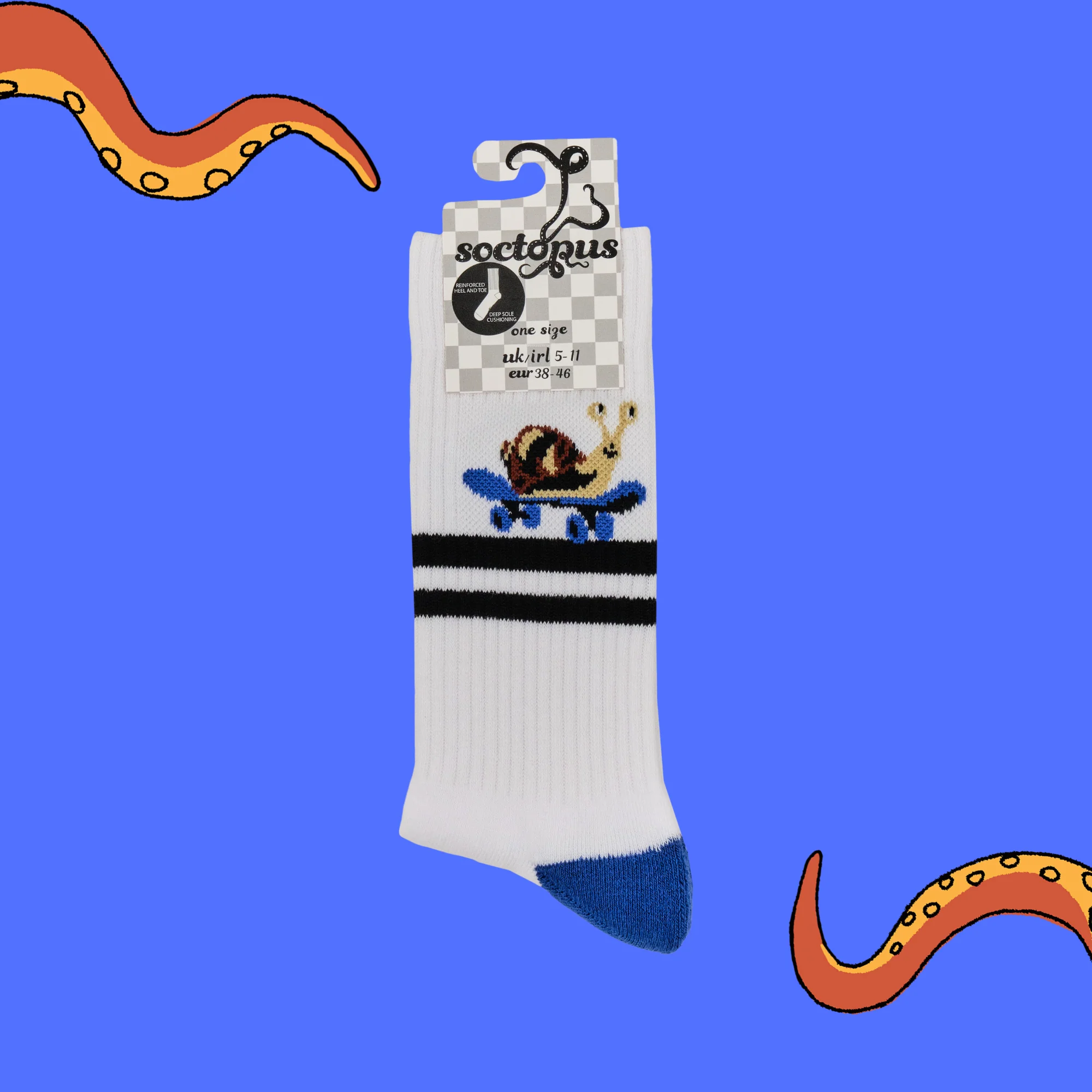 Snail Socks - Skateboarder Snail Athletic - Image 4