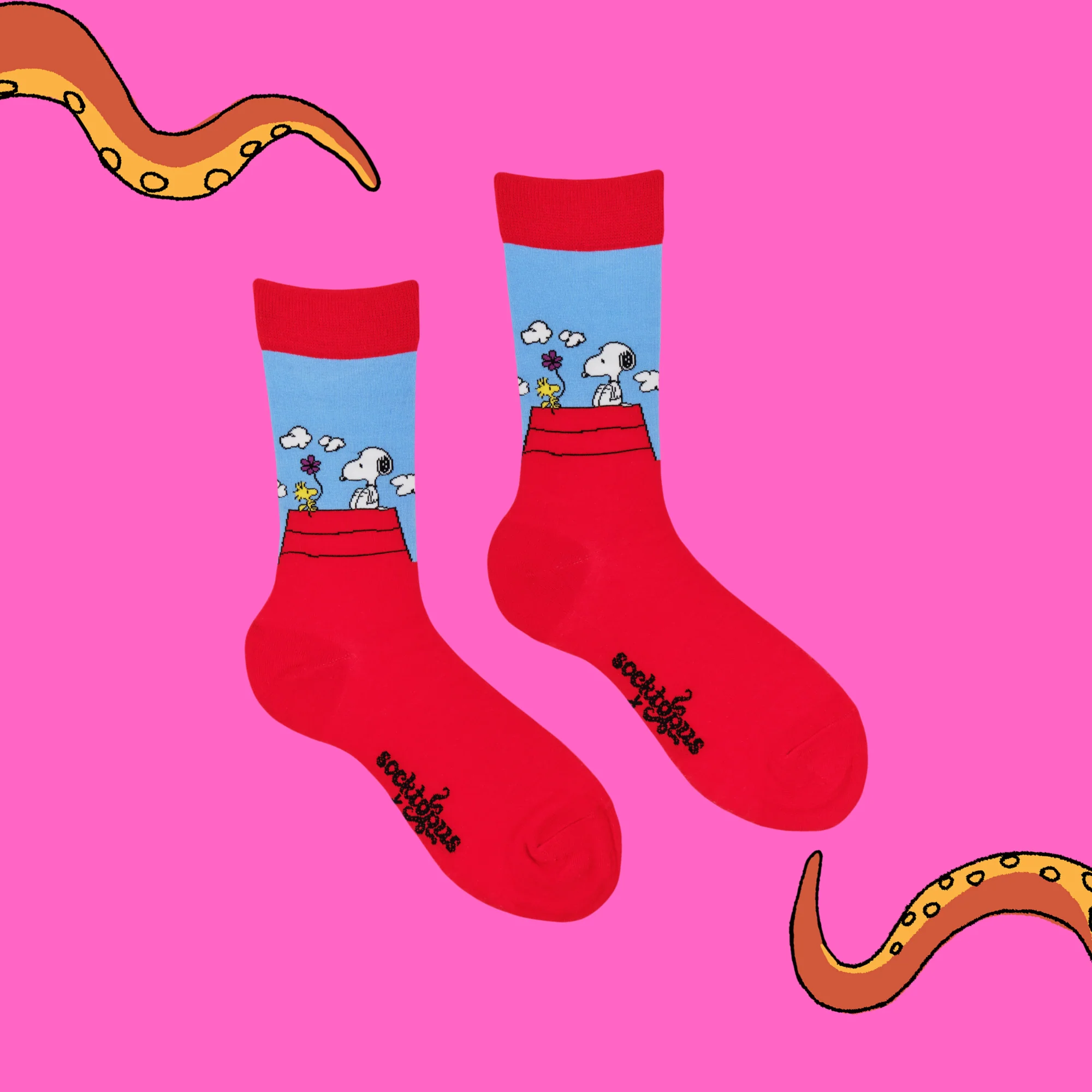 Snoopy and Woodstock Socks - Peanuts - Image 3