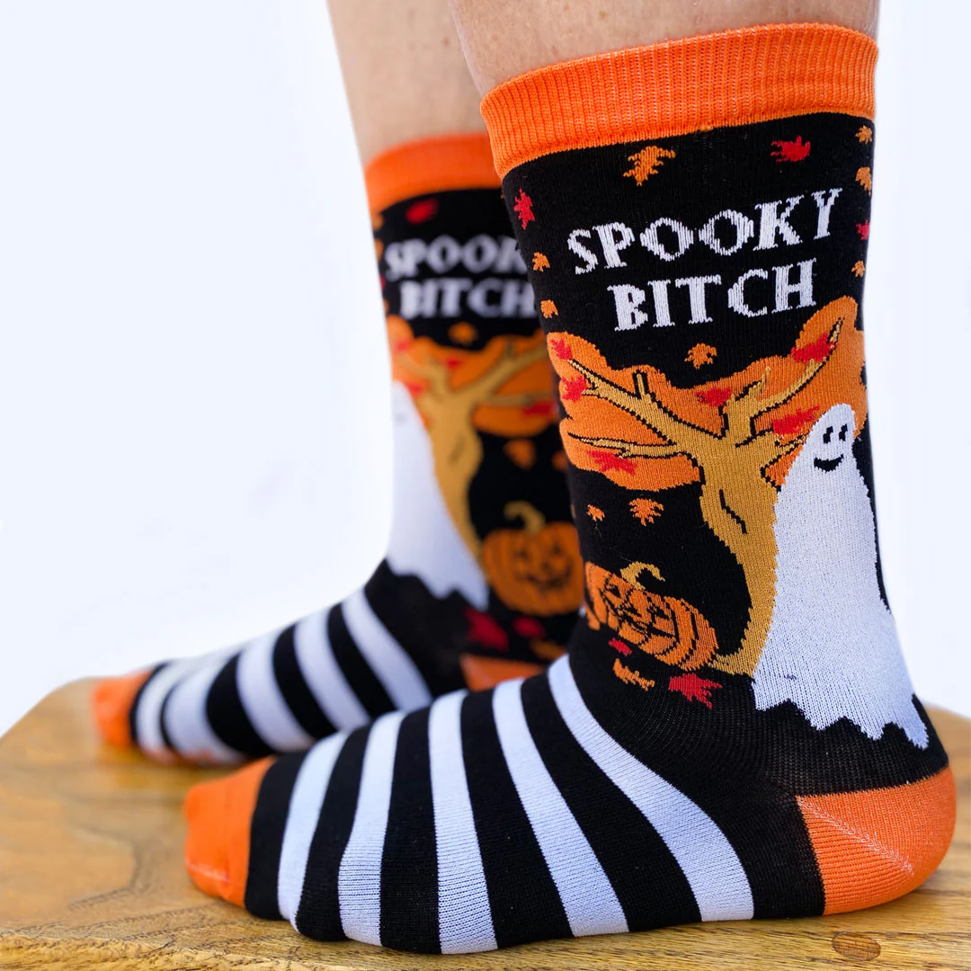 Spooky B**ch Socks - Small - Image 2