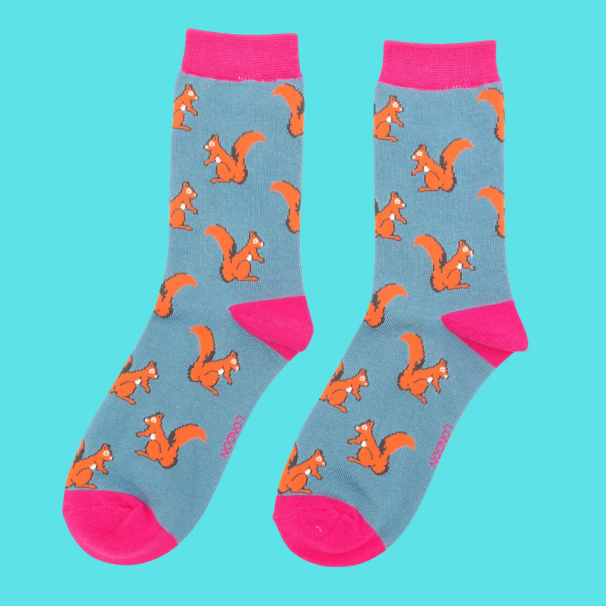 Squirrels Bamboo Socks - Miss Sparrow - Image 6