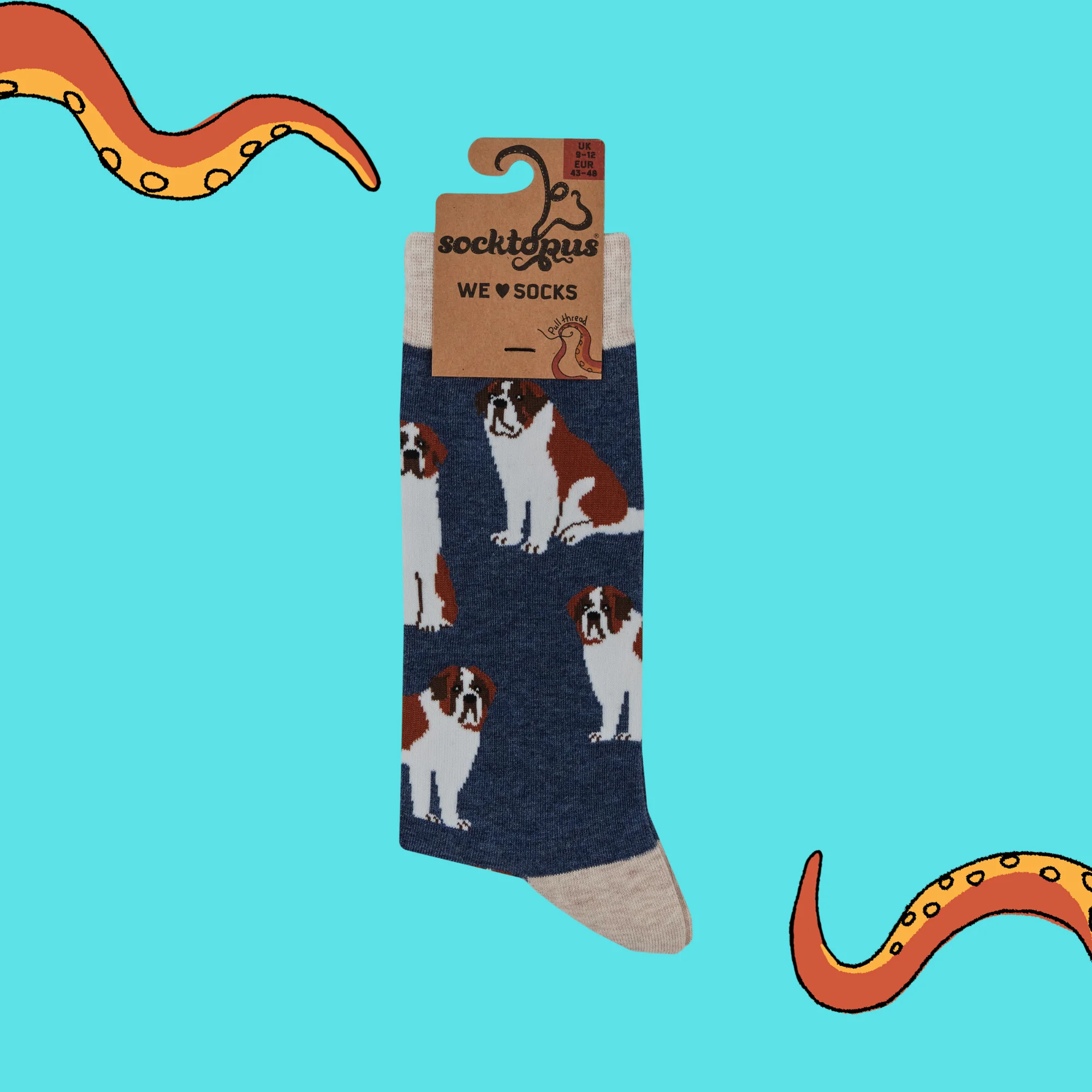 Saint Bernard Dog Socks - Oh When The Saints! - Image 8