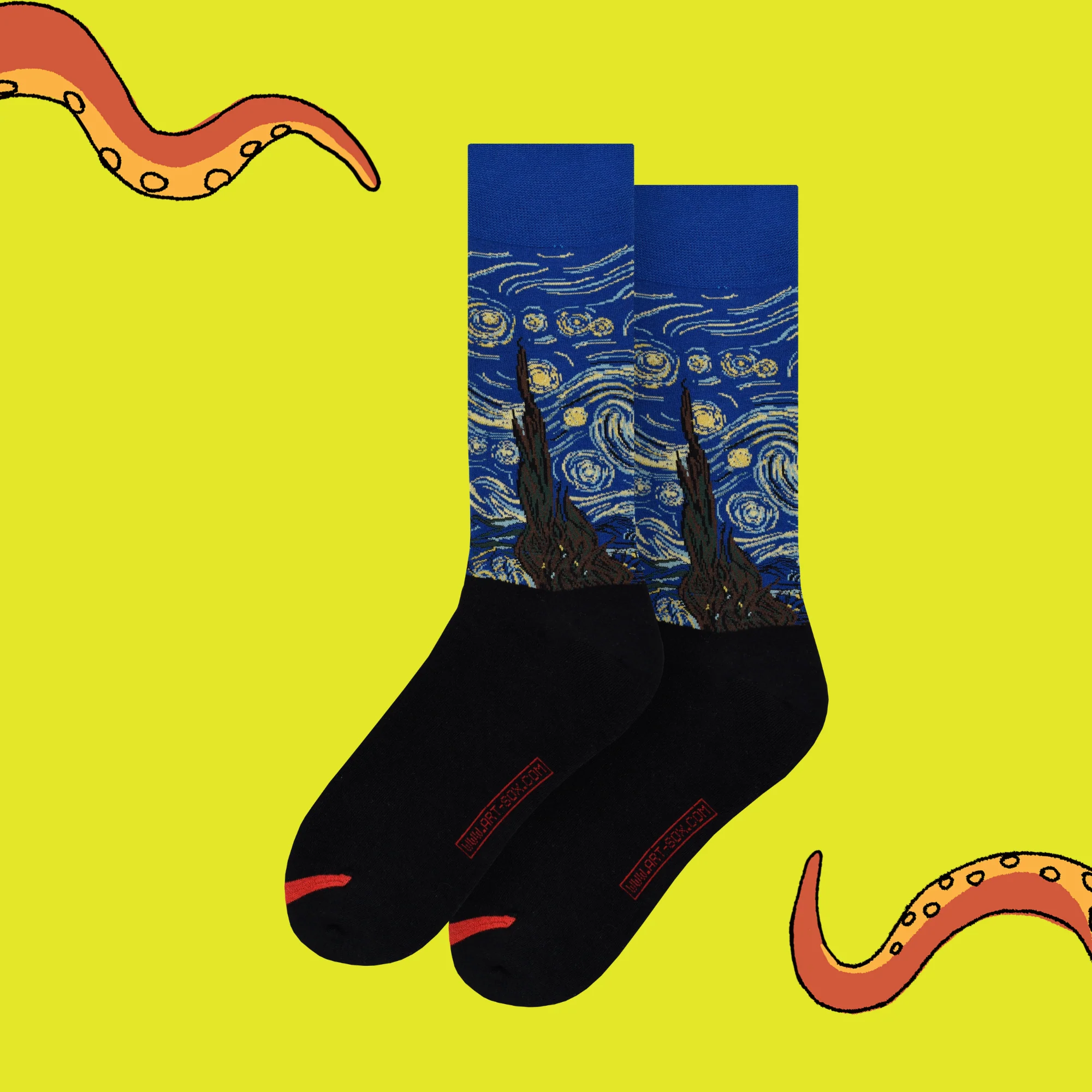 Vincent Van Gogh Starry Night Socks - Image 2