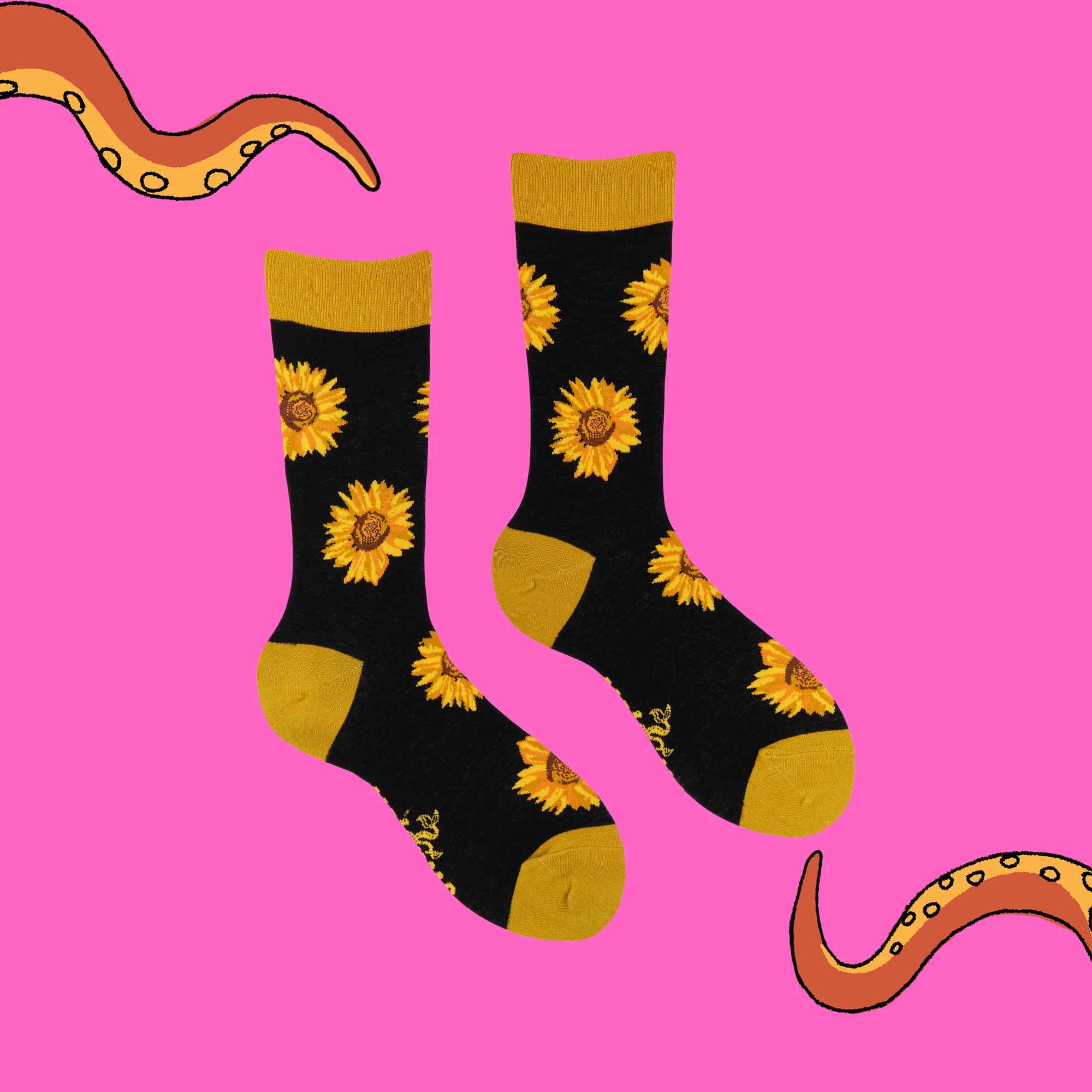 Bamboo Socks- Sunflower Heads - Image 3