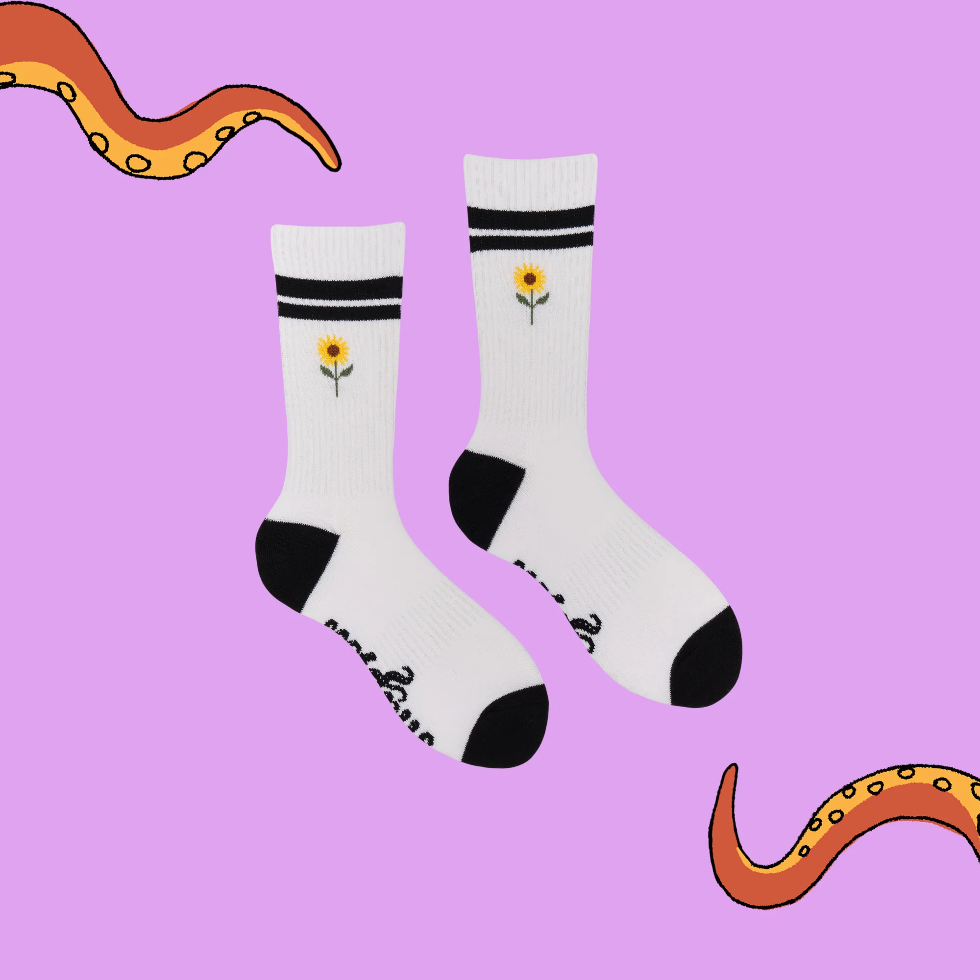 Sunflowers Athletic Socks - Image 3