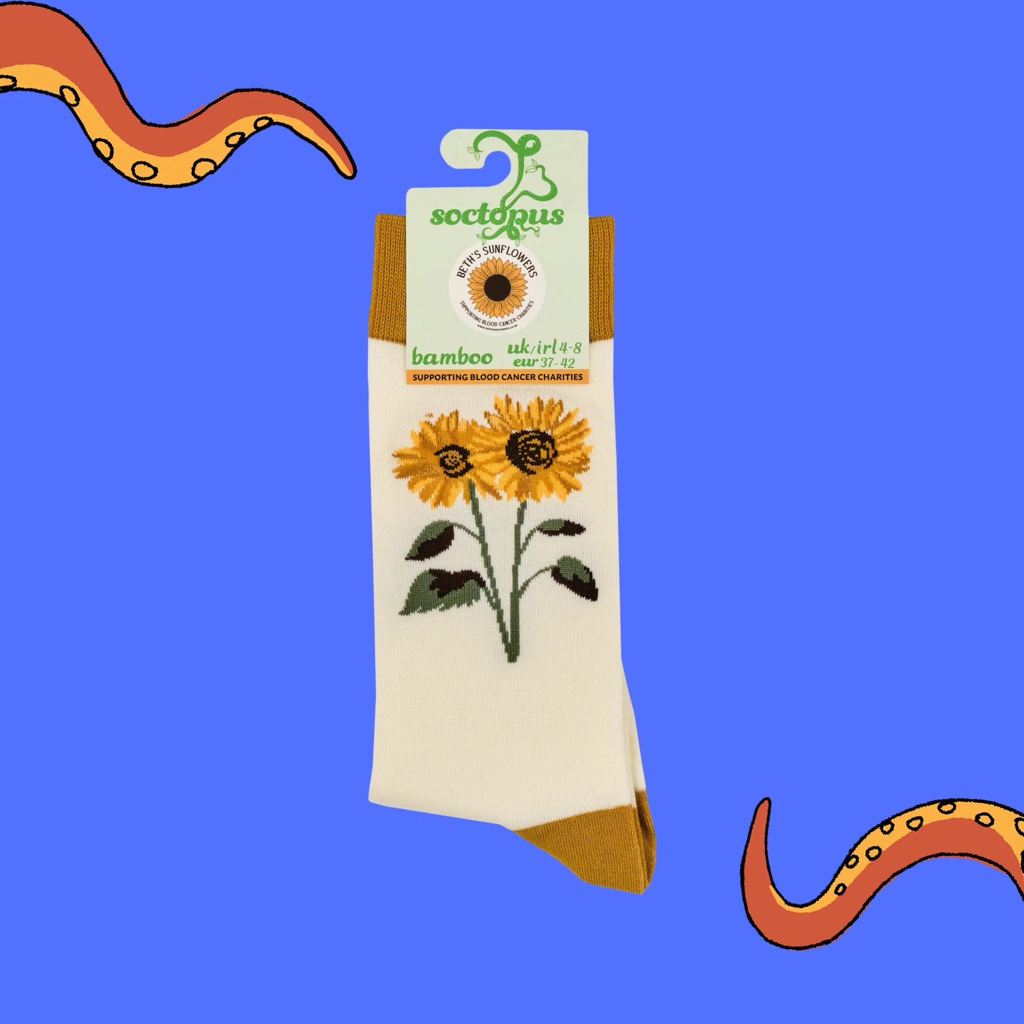 Sunflowers Bamboo Socks - Image 11