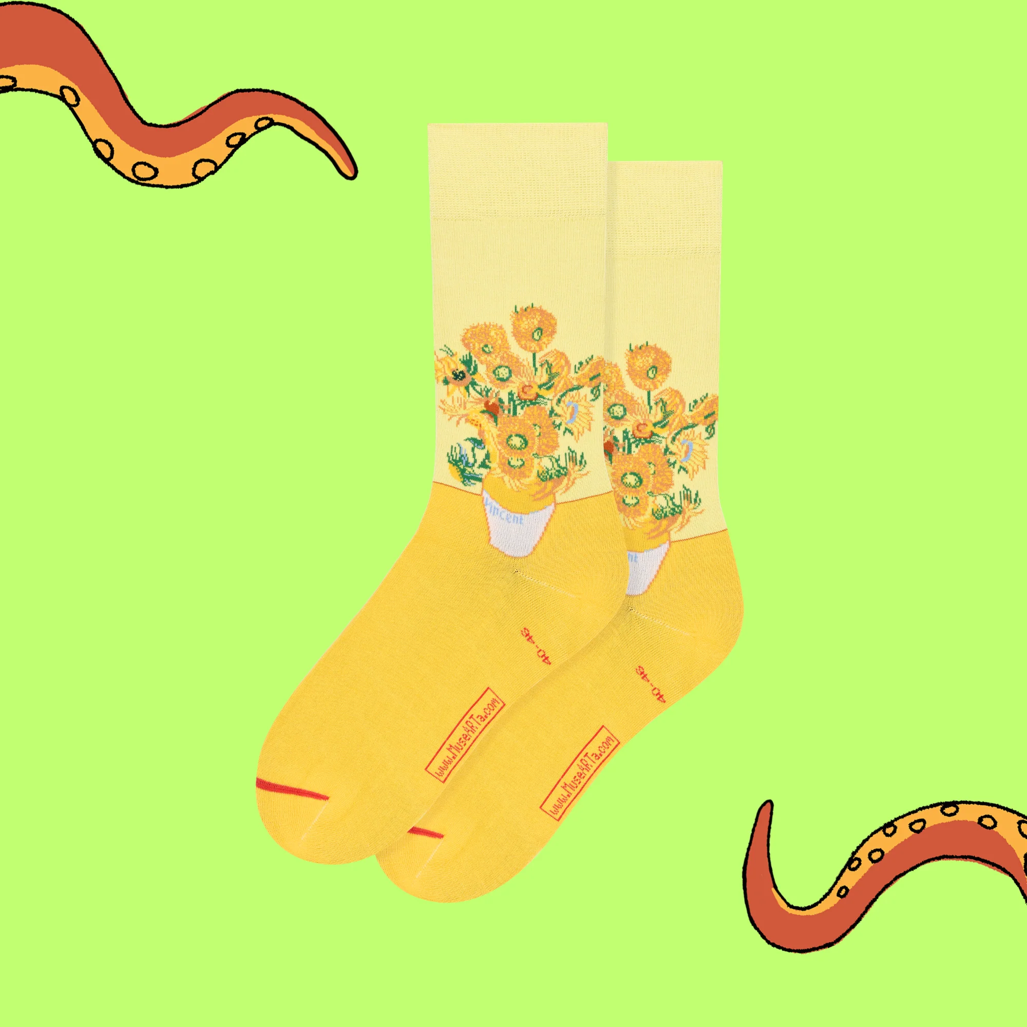 Vincent van Gogh Sunflowers Socks - Image 2