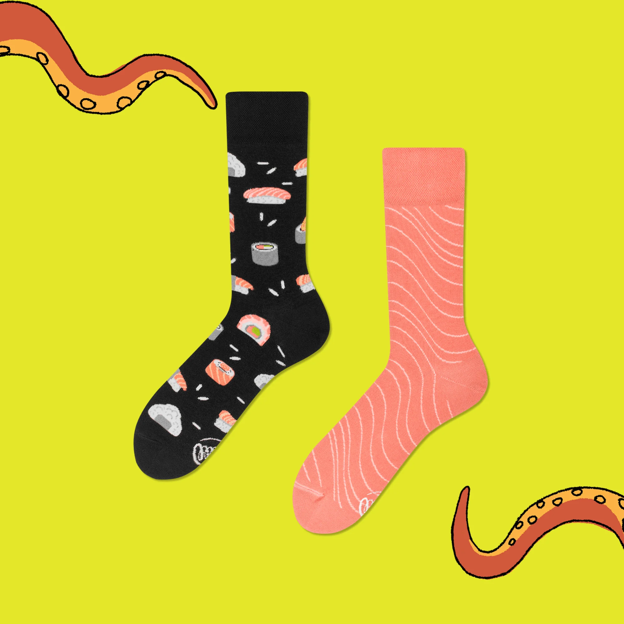 Sushi Roll Mismatched Socks - Image 2