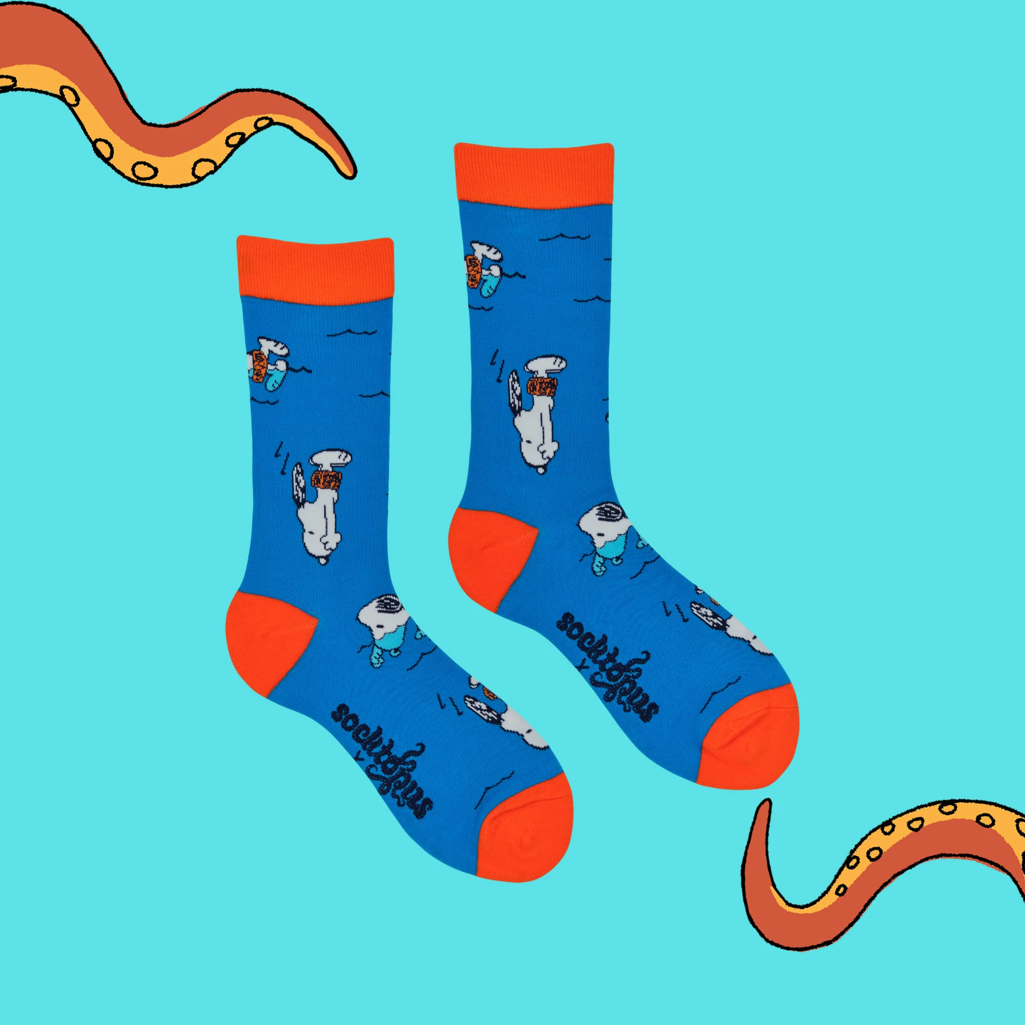 Swimming Snoopy Socks - Peanuts - Image 3