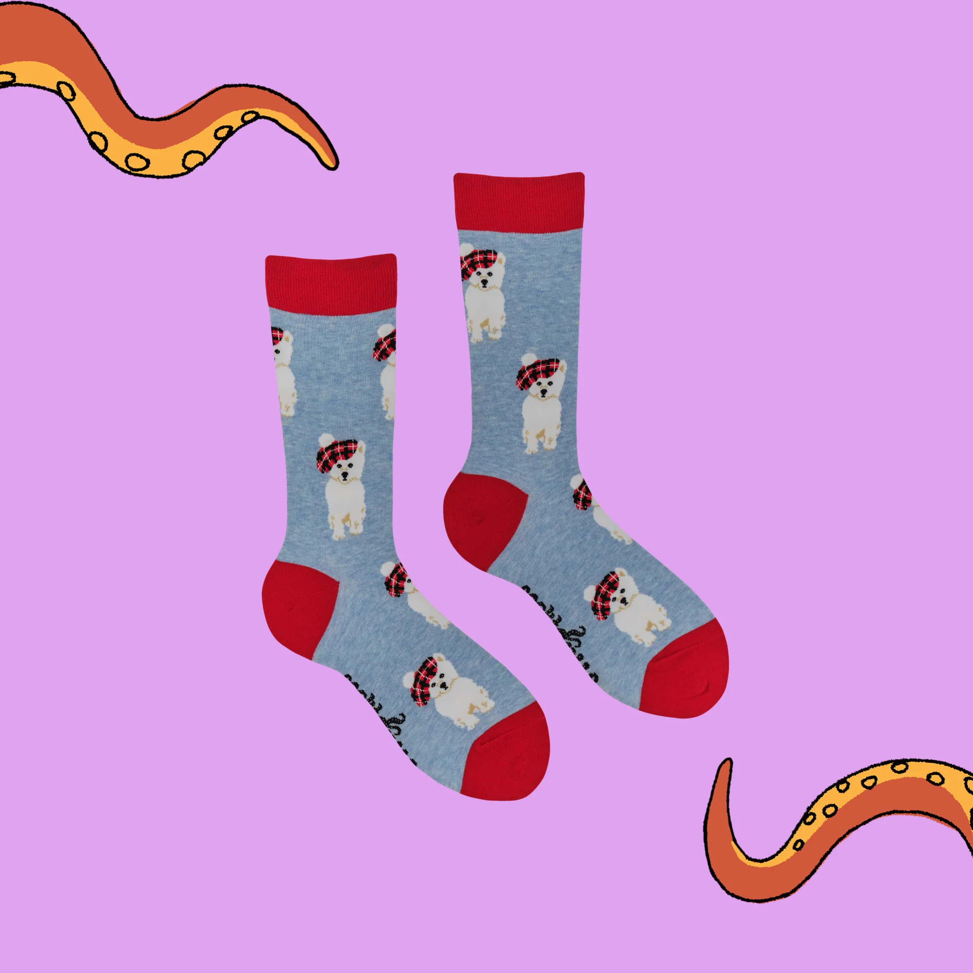 Tartan Westie Dog Socks - Image 3