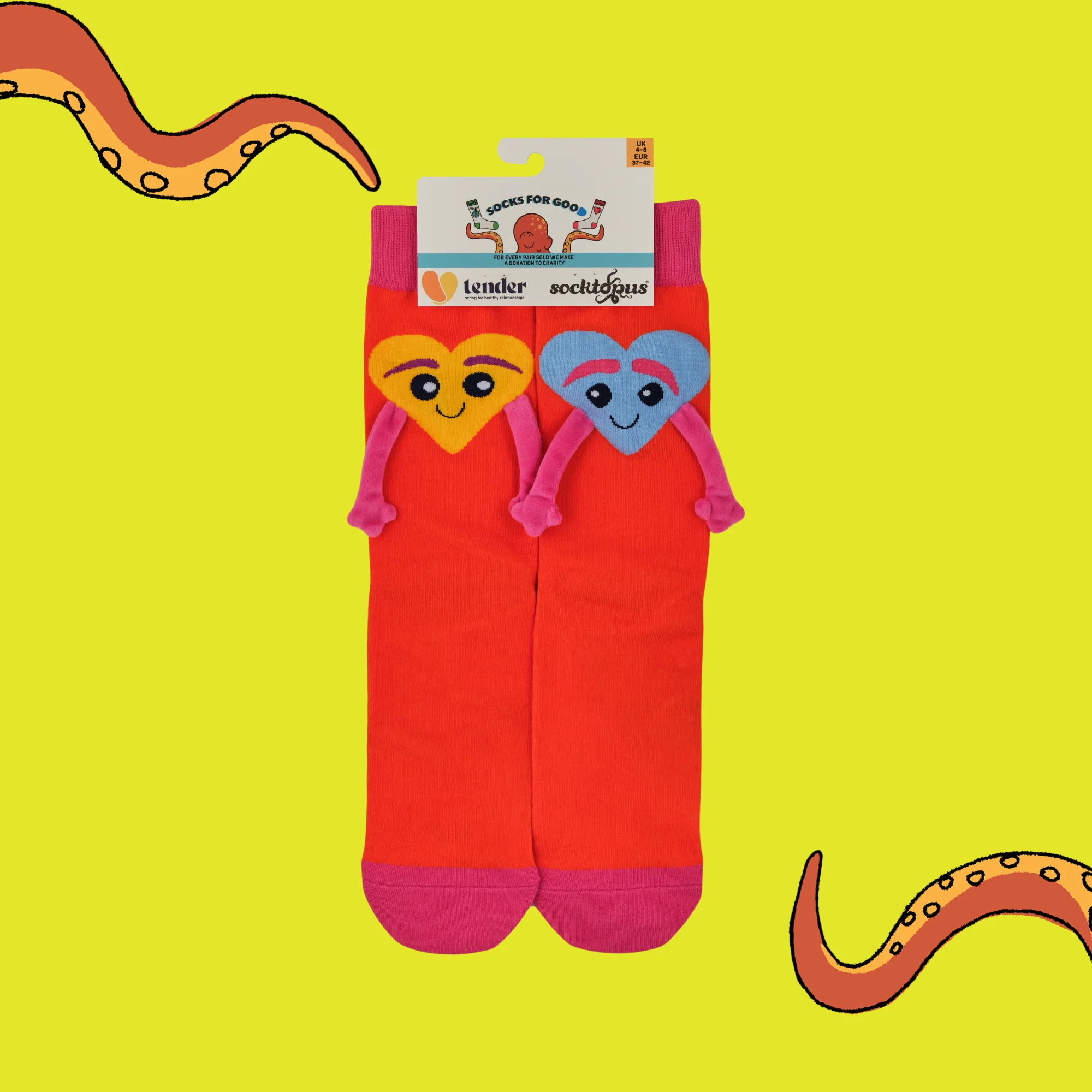 Tender x Socktopus - Magnetic Hands Socks - Image 9