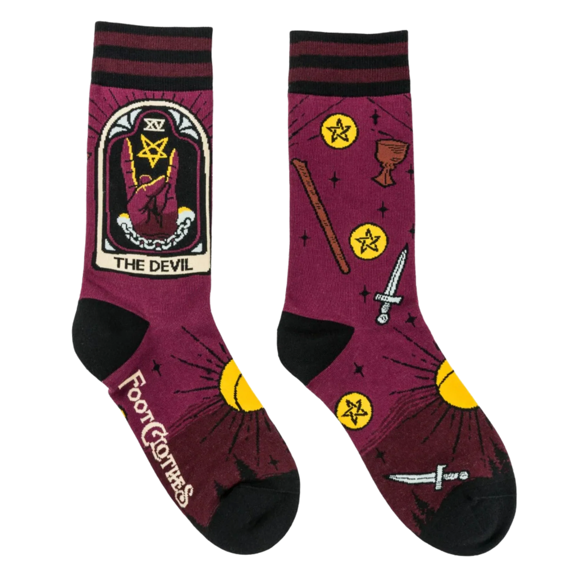 The Devil Tarot Nouveau Crew Socks