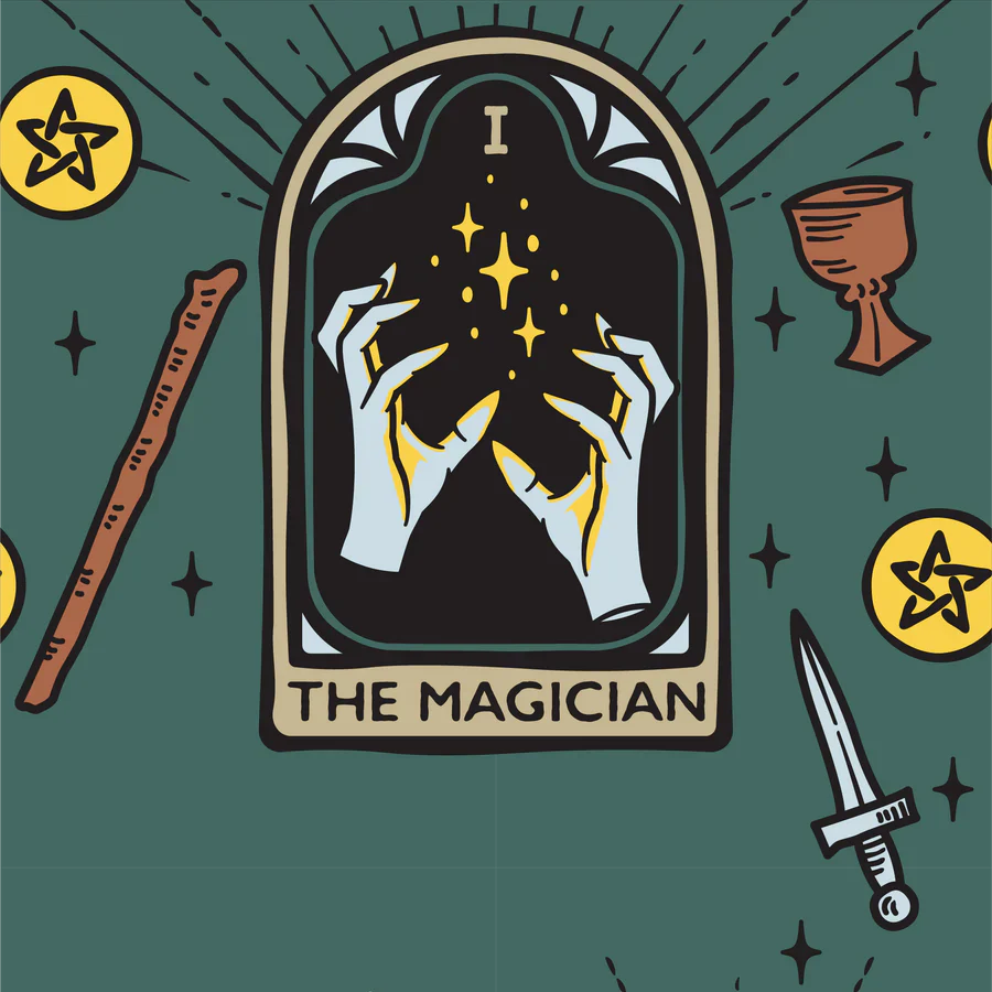 The Magician Tarot Nouveau Crew Socks - Image 3