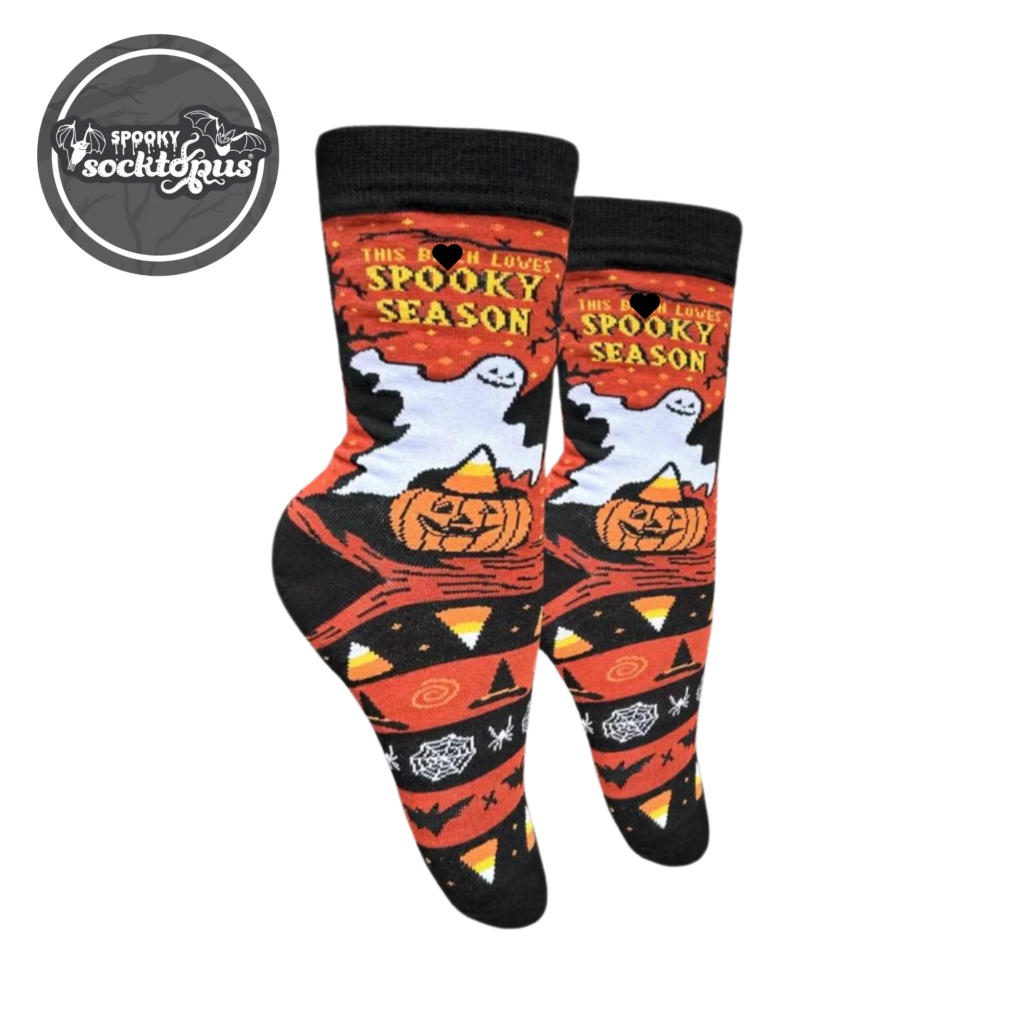 This B**ch Loves Spooky Season Socks - Small