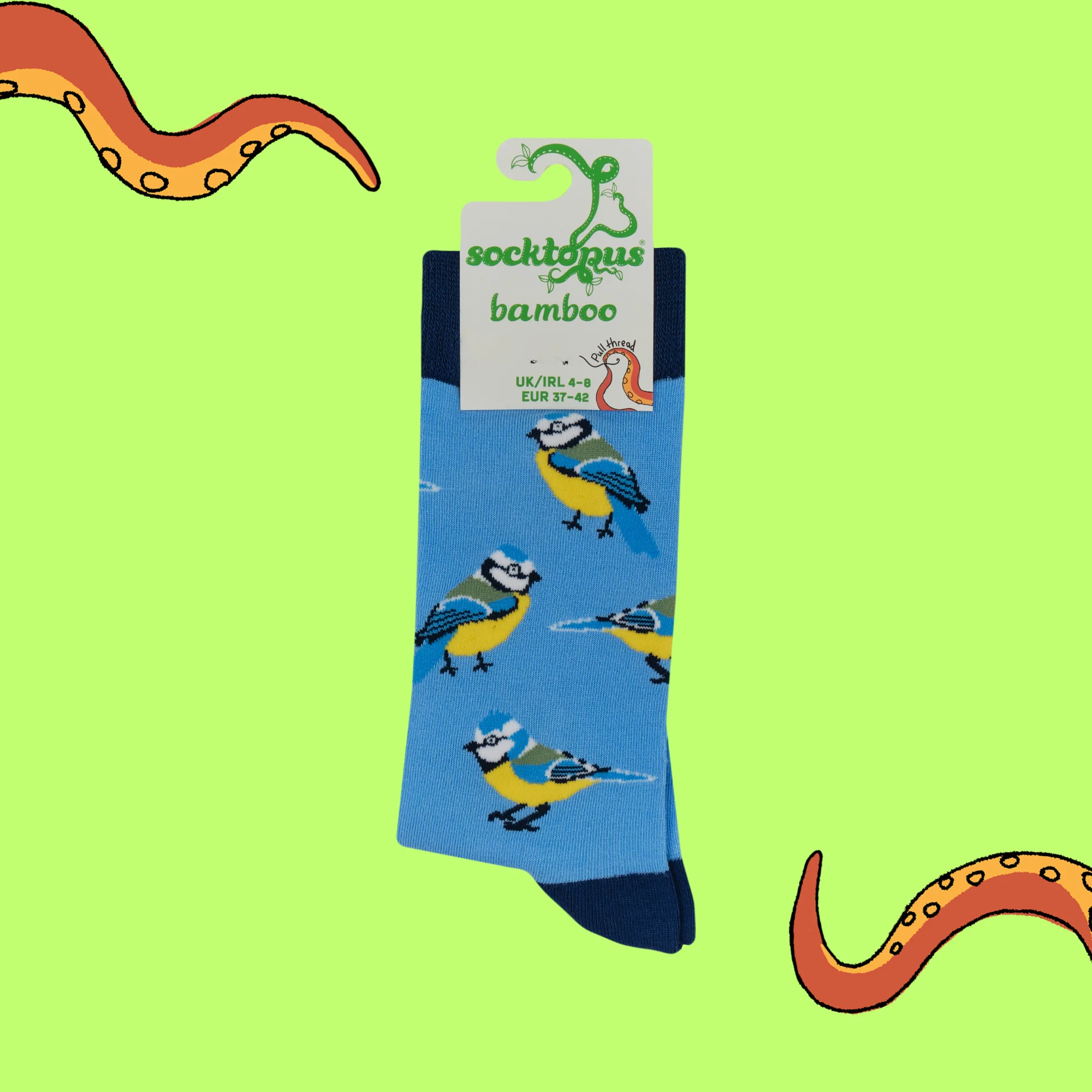 Bamboo Socks - Blue Tit - Tit for Tat - Image 4