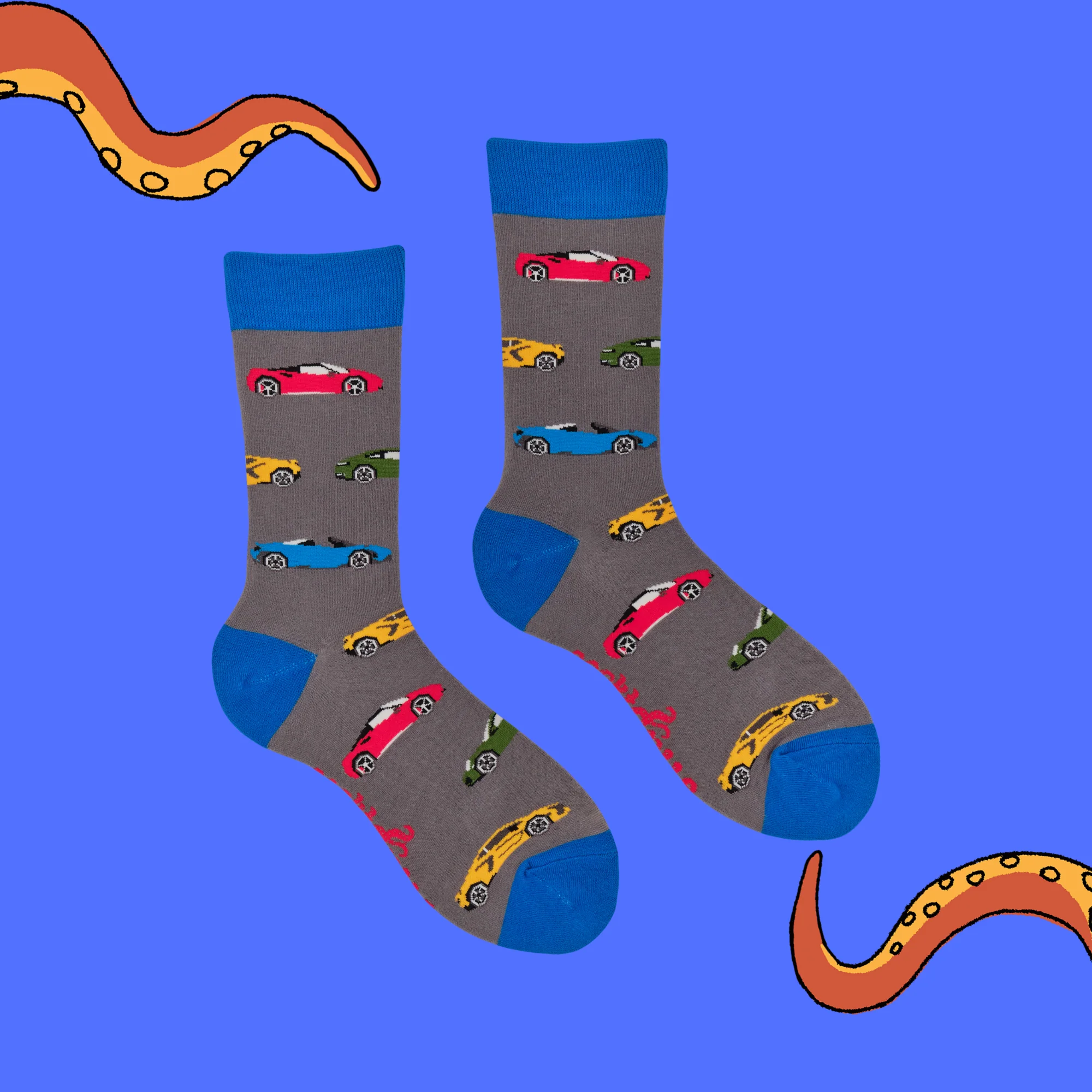 Race Car Socks - Toe Fast, Toe Furious - Image 3