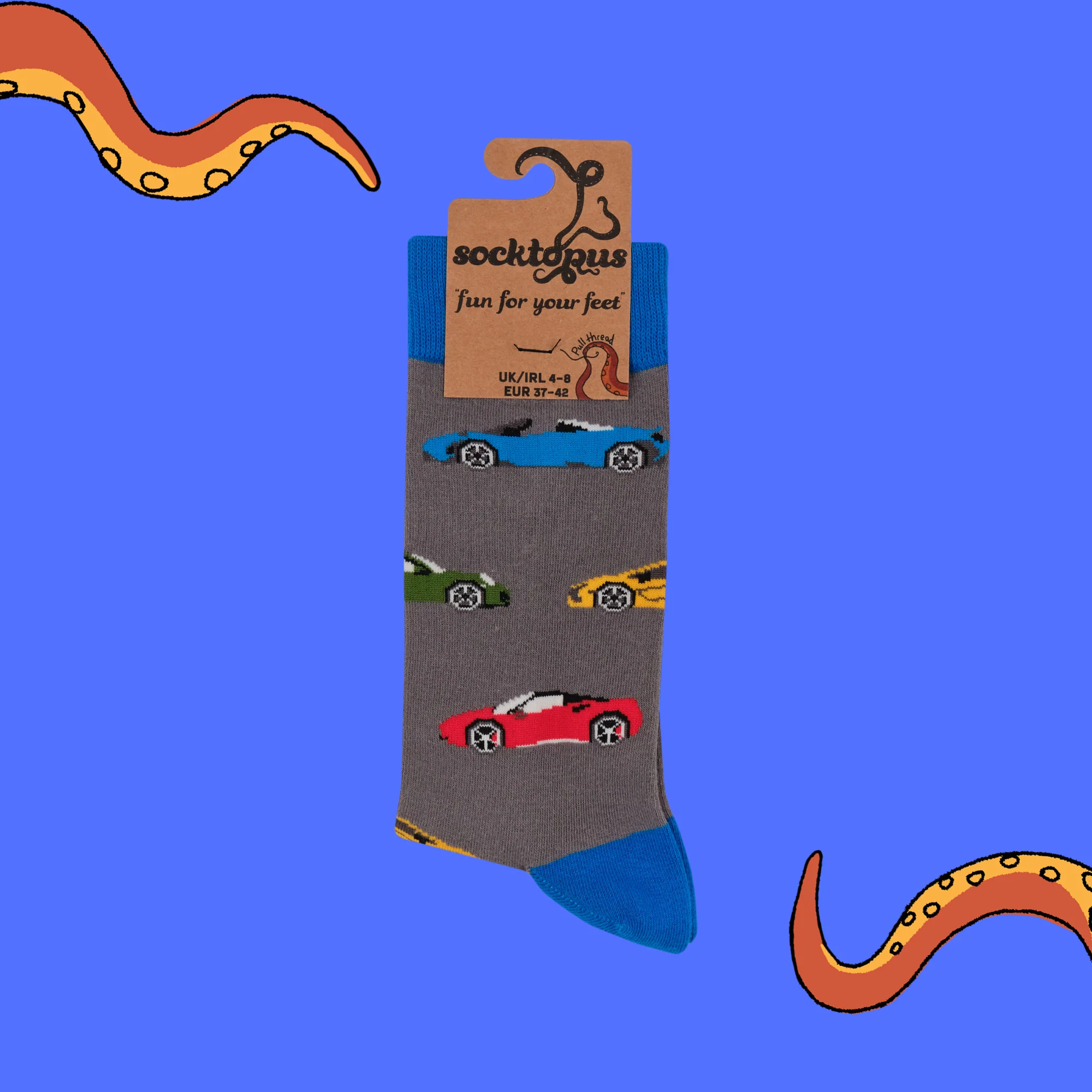 Race Car Socks - Toe Fast, Toe Furious - Image 4