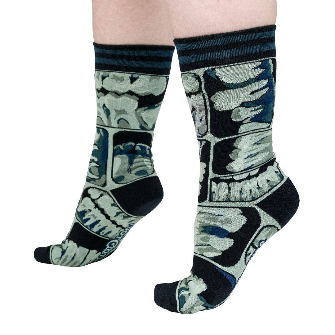 Too Cool for Flossing Teeth X-Ray Socks - Image 3