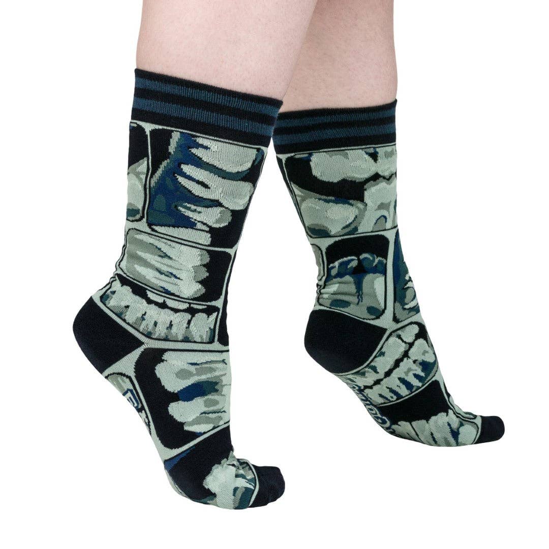 Too Cool for Flossing Teeth X-Ray Socks - Image 4