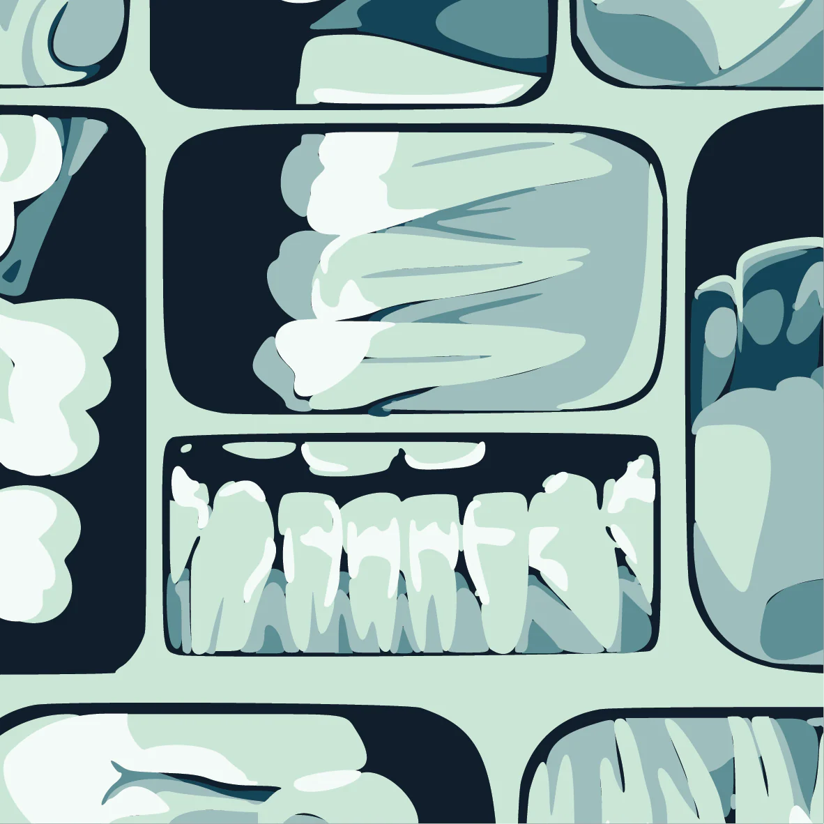 Too Cool for Flossing Teeth X-Ray Socks - Image 7