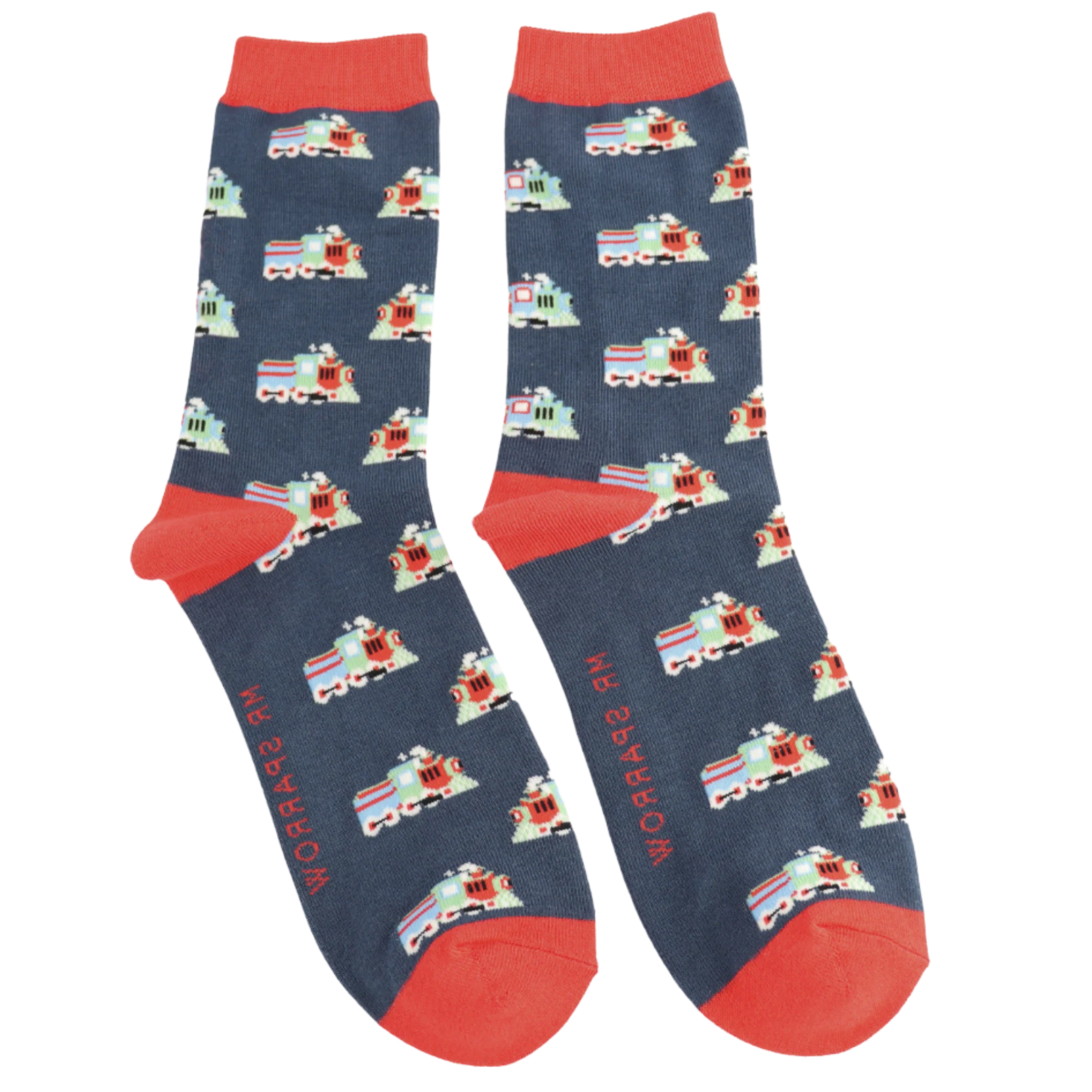 Bamboo Socks - Trains - Miss Sparrow