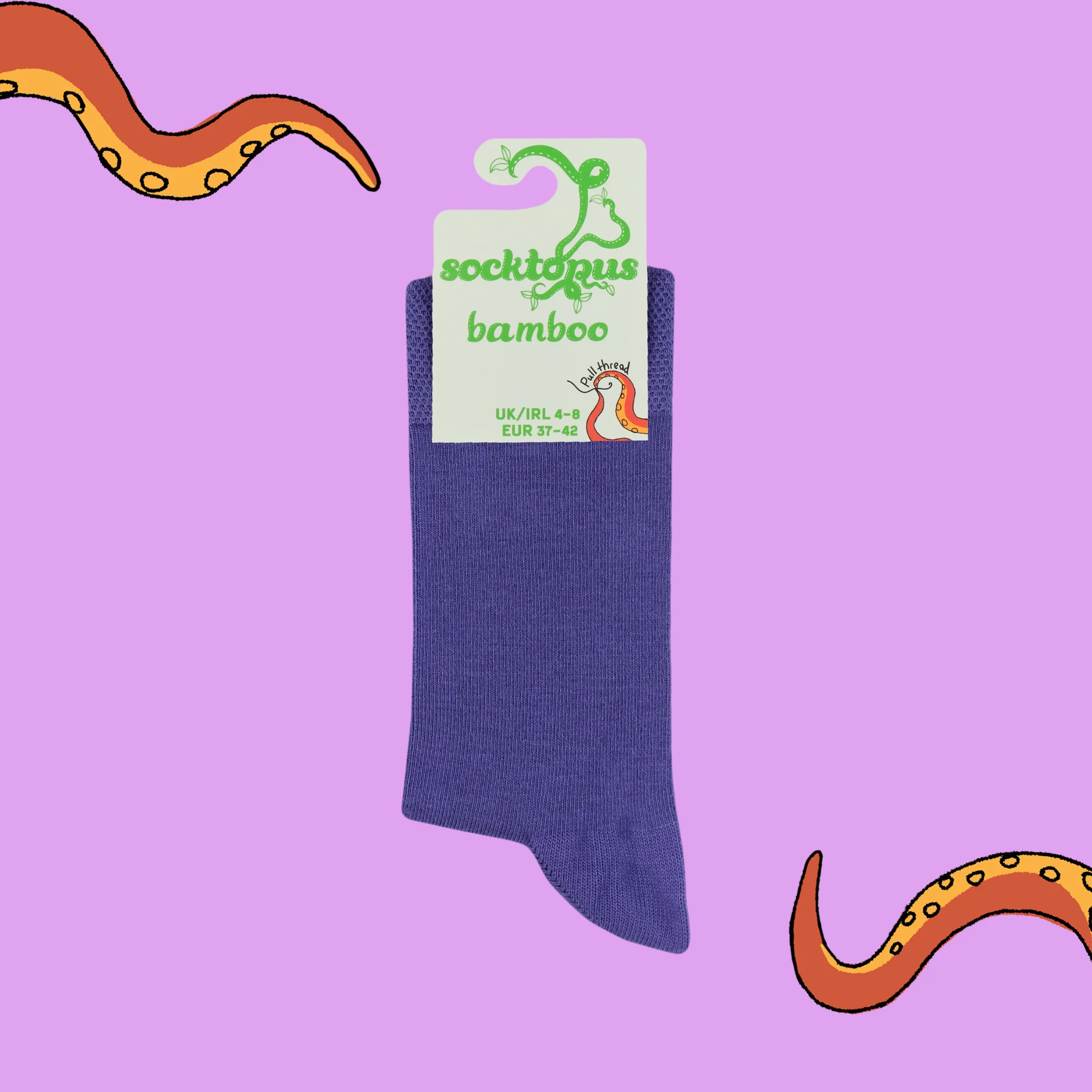 Bamboo Socks - Socktails - Violet Daiquiri - PURPLE - Image 4