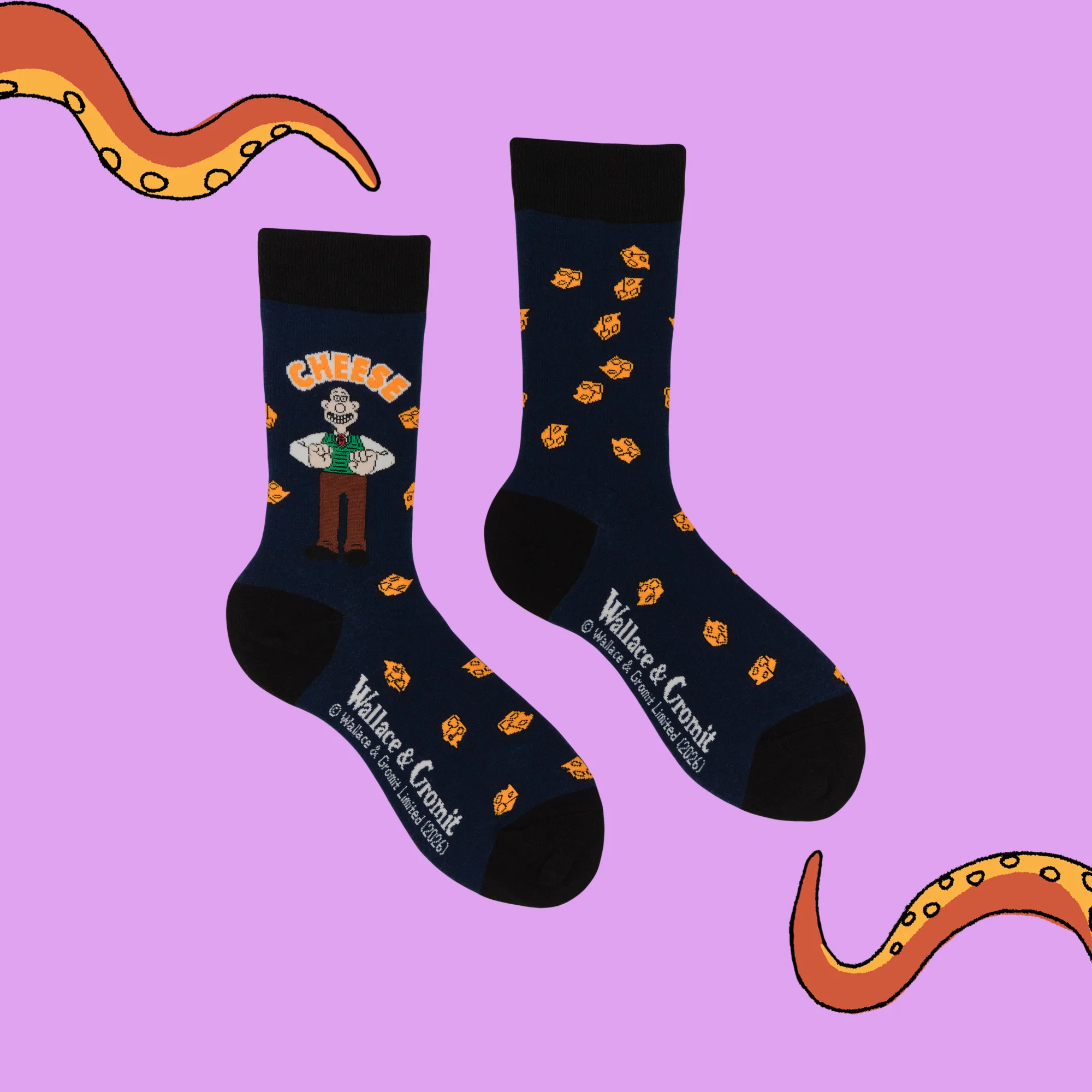 Wallace Cheese Socks - Socktopus X Wallace & Gromit - Image 6
