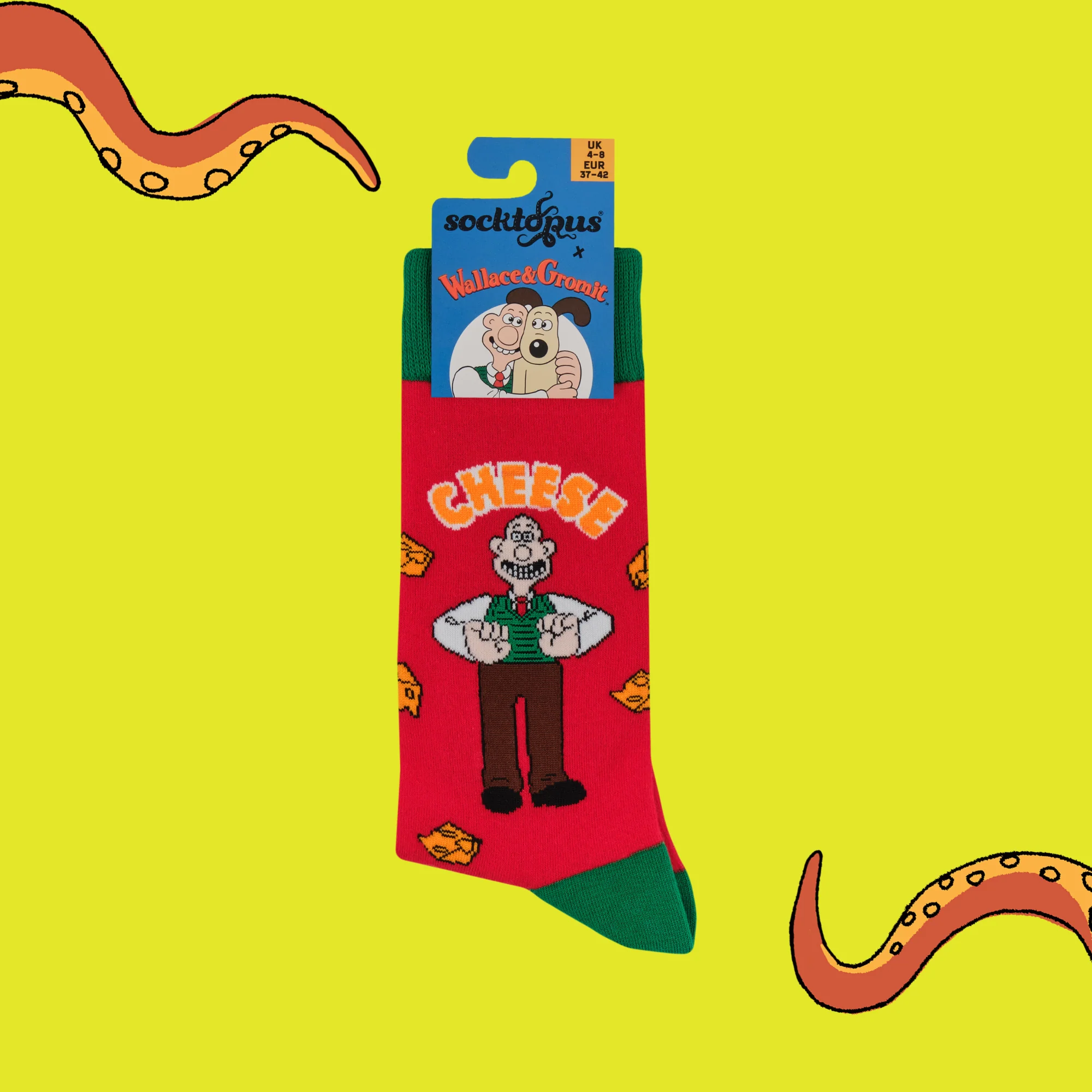 Wallace Cheese Socks - Socktopus X Wallace & Gromit - Image 7