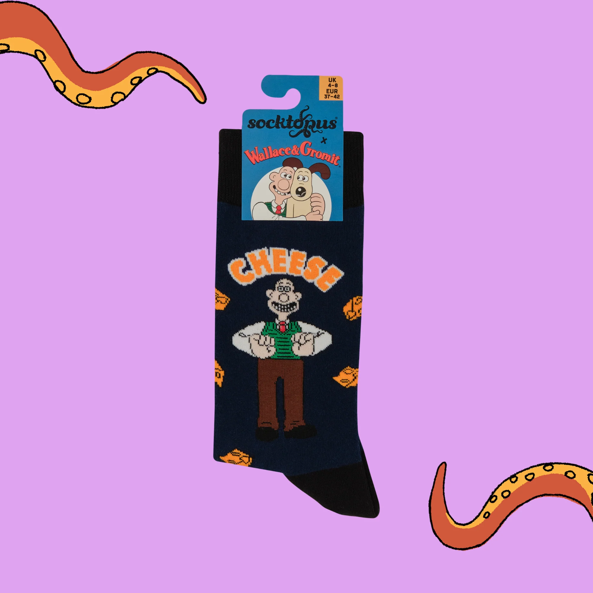 Wallace Cheese Socks - Socktopus X Wallace & Gromit - Image 8