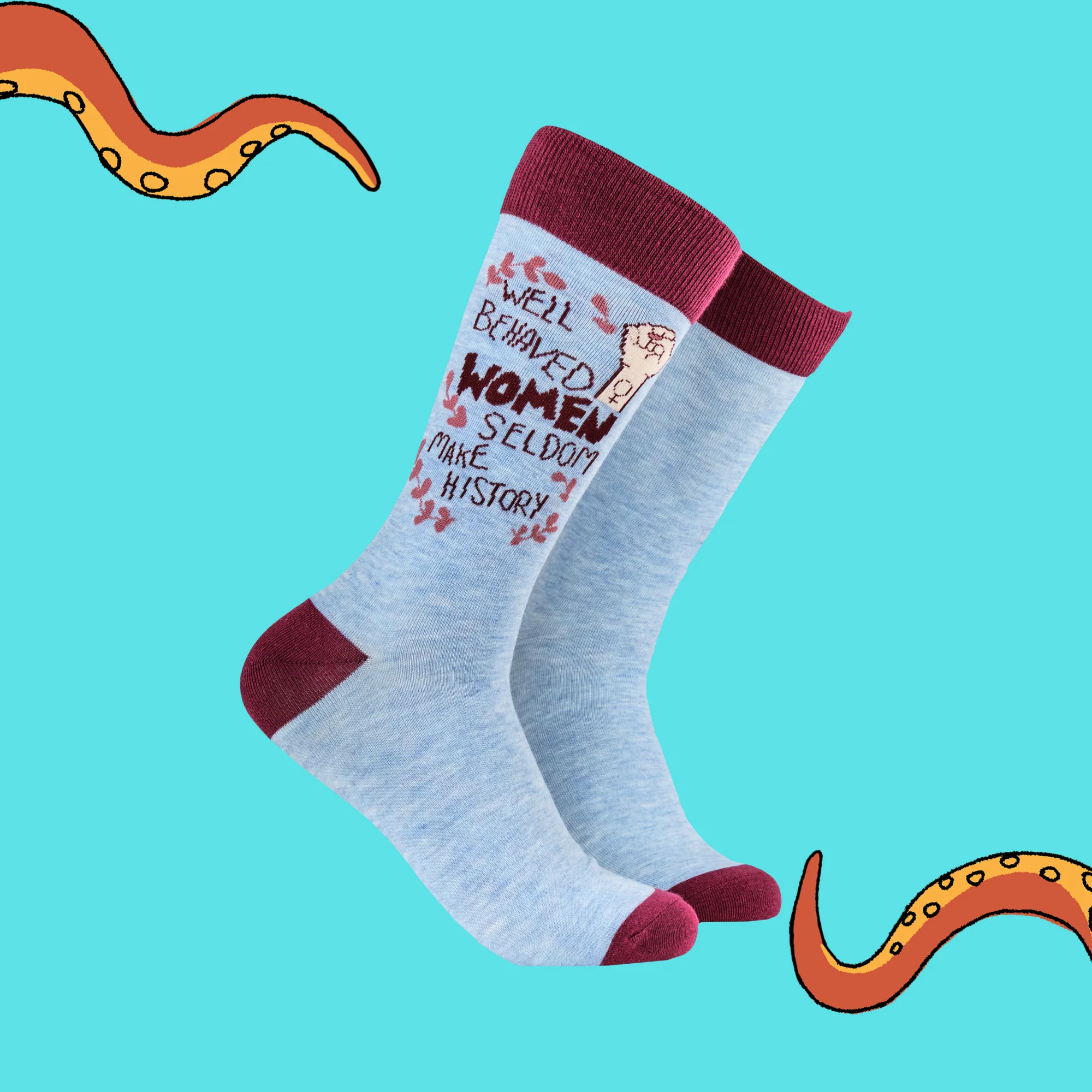 Feminist Socks - Well Behaved Women - Image 2
