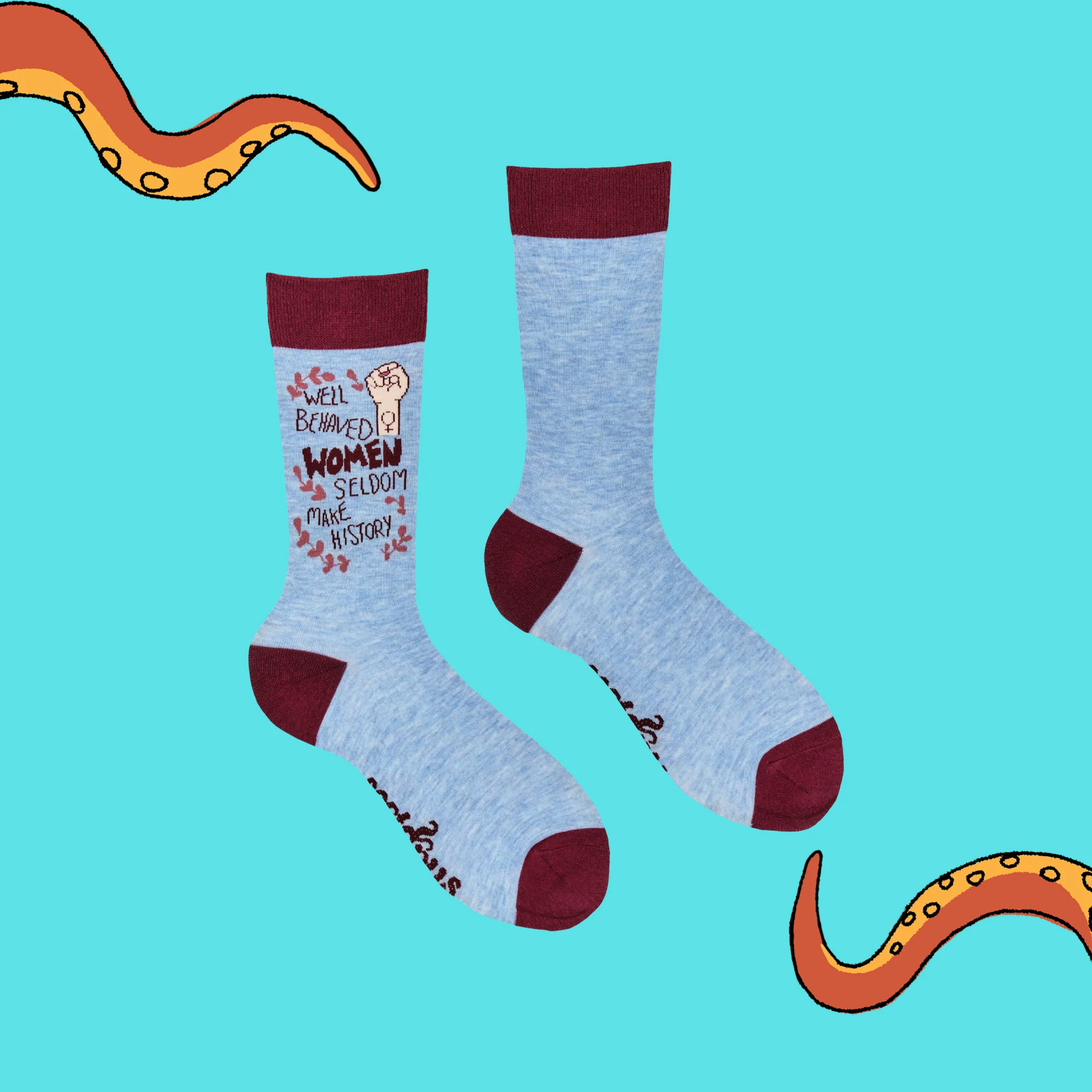 Feminist Socks - Well Behaved Women - Image 3