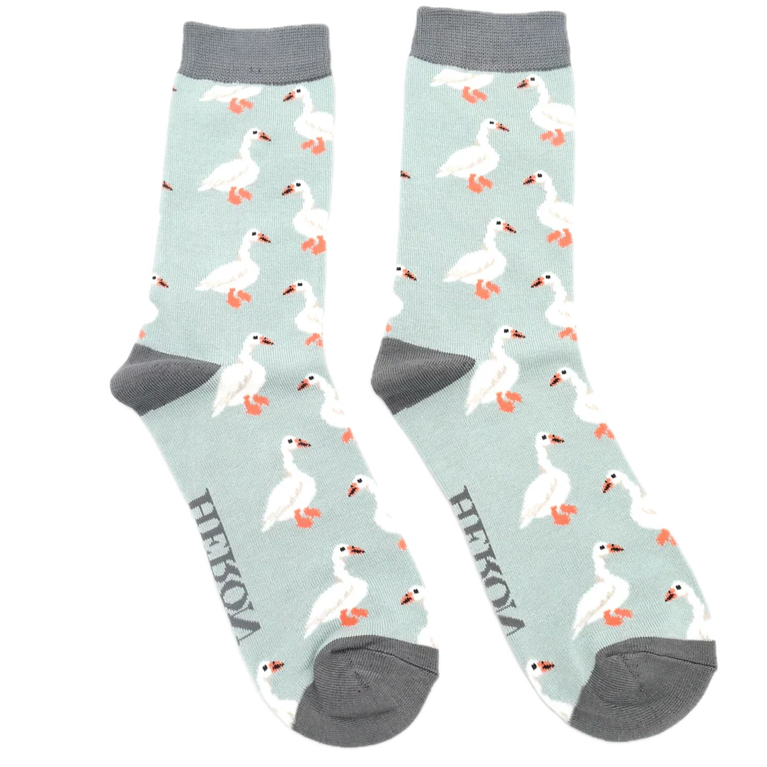 White Ducks Bamboo Socks - Miss Sparrow - Image 3