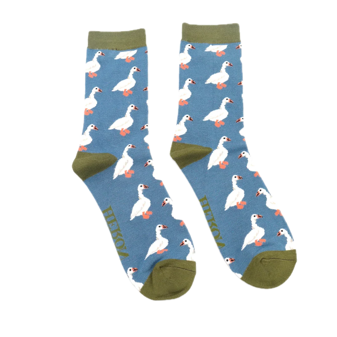 White Ducks Bamboo Socks - Miss Sparrow - Image 4