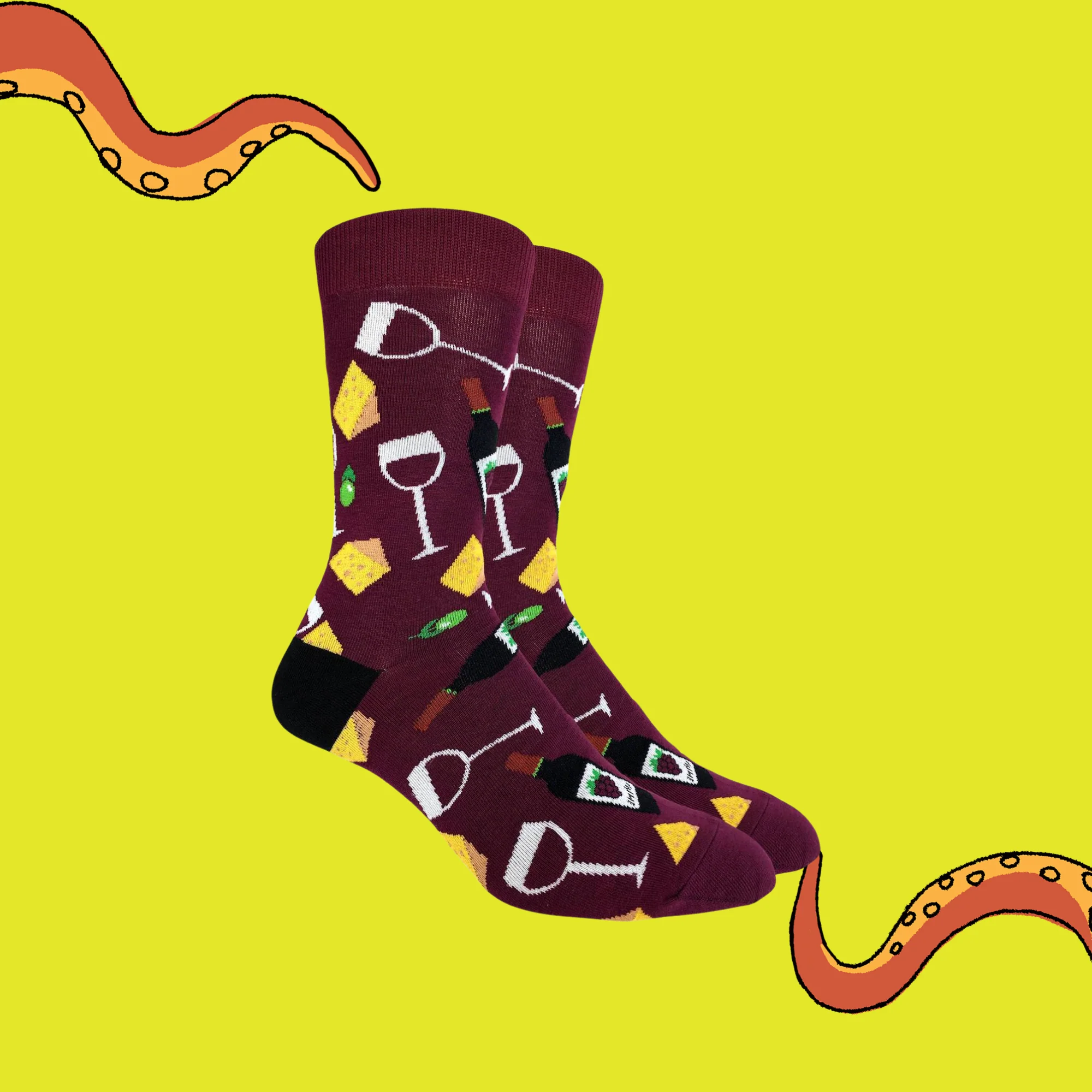 Wine and Cheese Socks - Image 2
