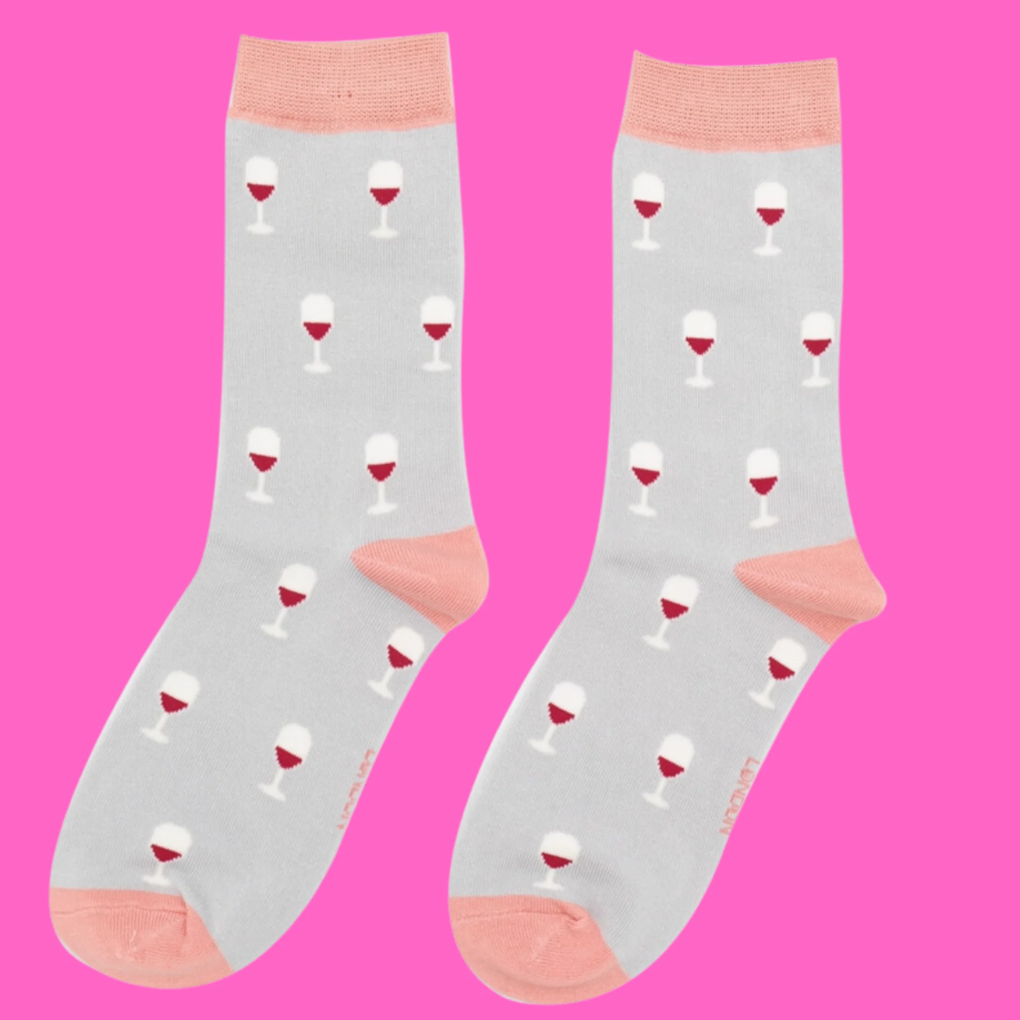 Wine Glass Bamboo Socks - Miss Sparrow - Image 6