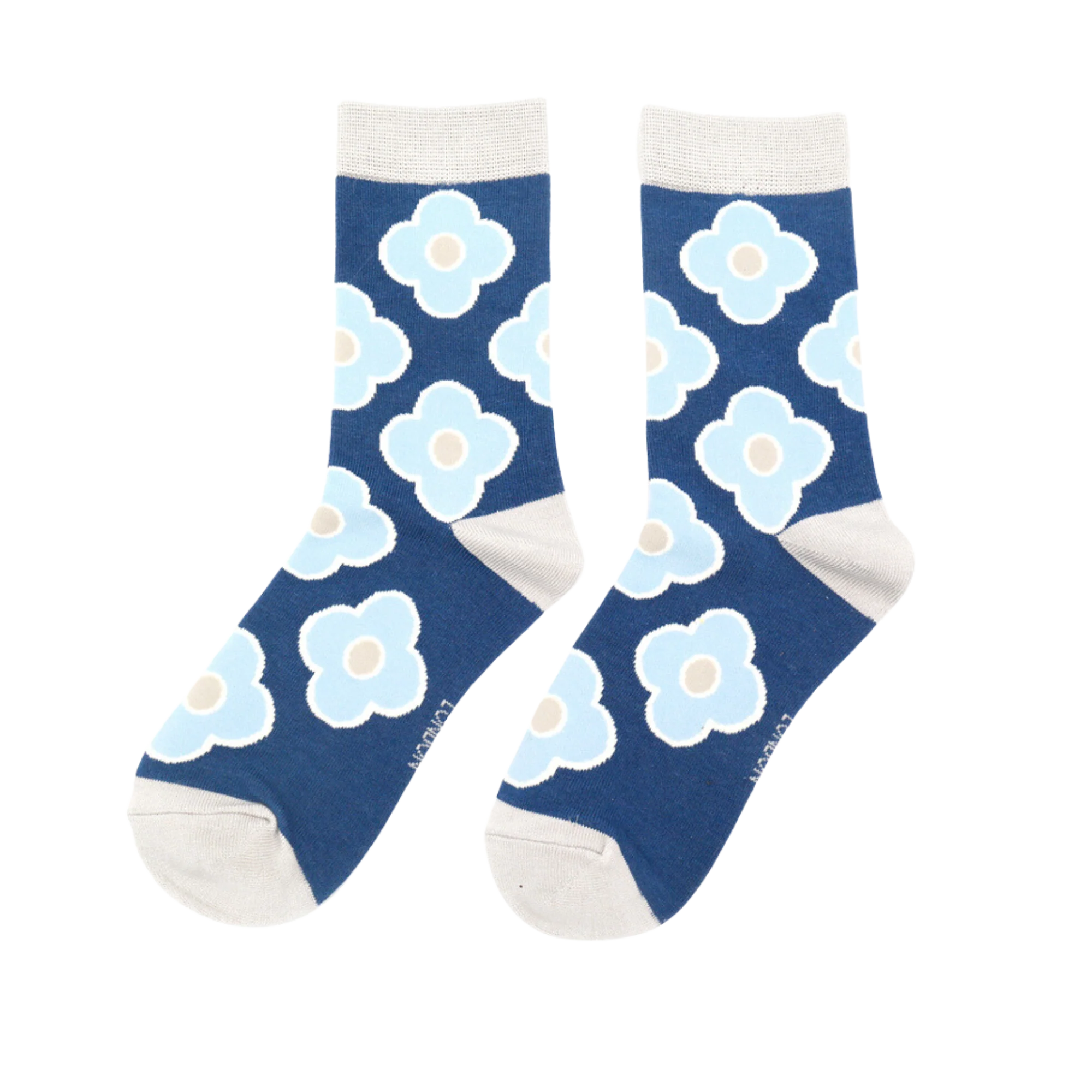Retro Flowers Bamboo Socks - Miss Sparrow - Image 2
